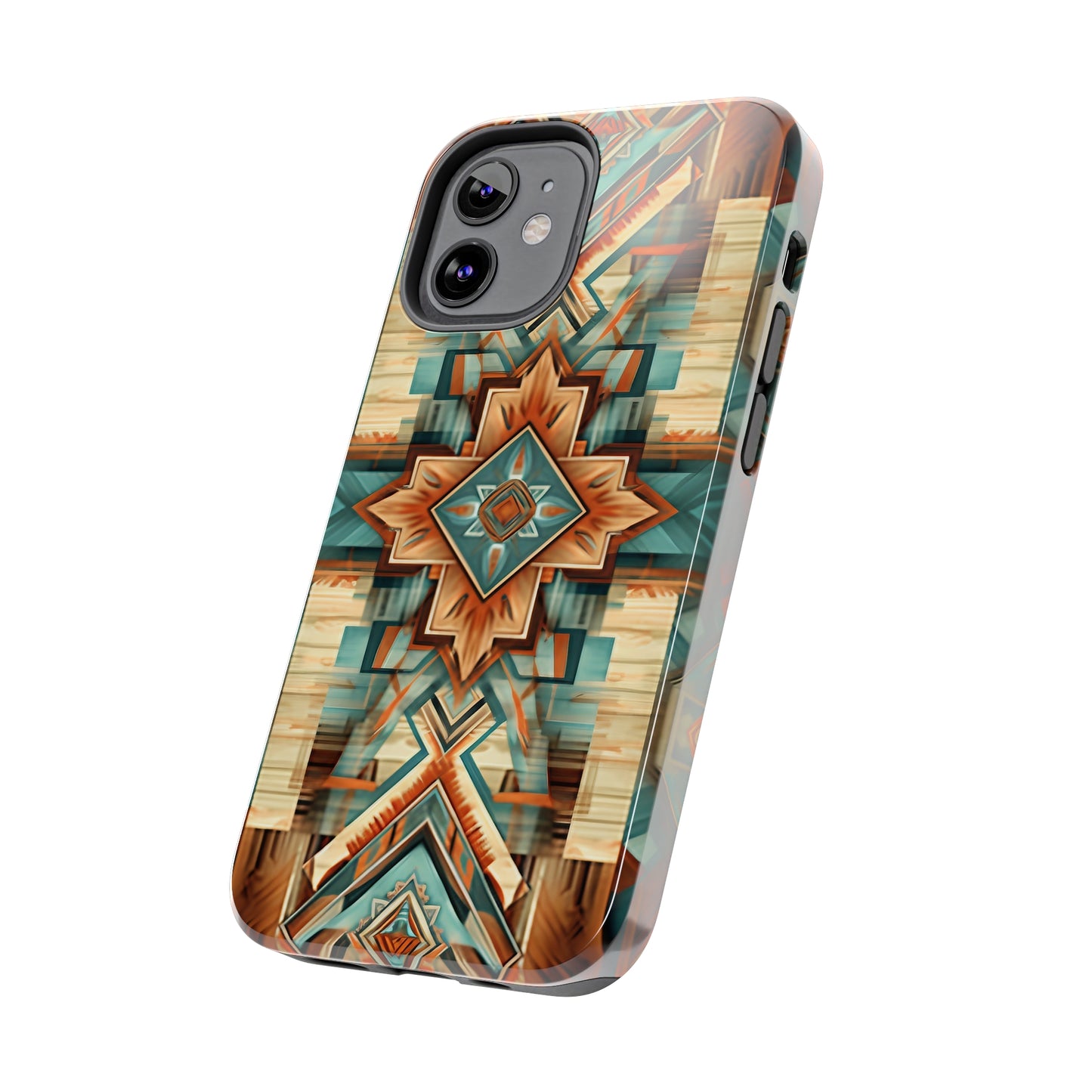 Native American Pattern Design Tough Phone Case compatible with a large variety of iPhone models, Gift, Phone Case