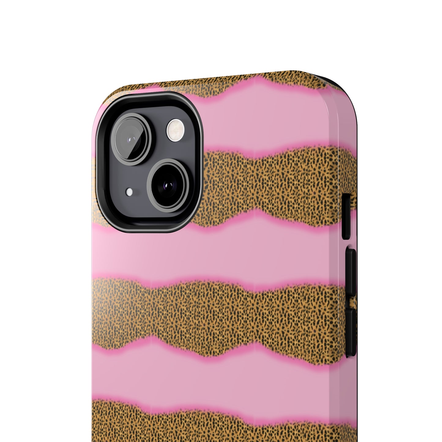 Girly Cheetah Wave Design Phone Case- Lightweight, Impact Resistant Cover for iPhone 6, 6s, 12, 13, 14, 15