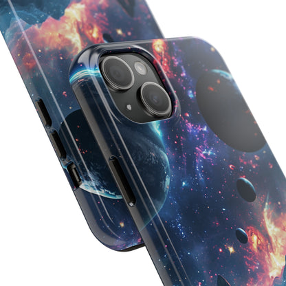 Galaxy Themed Digital print Design Tough Phone Case compatible with a large variety of iPhone models, Gift, Phone Case