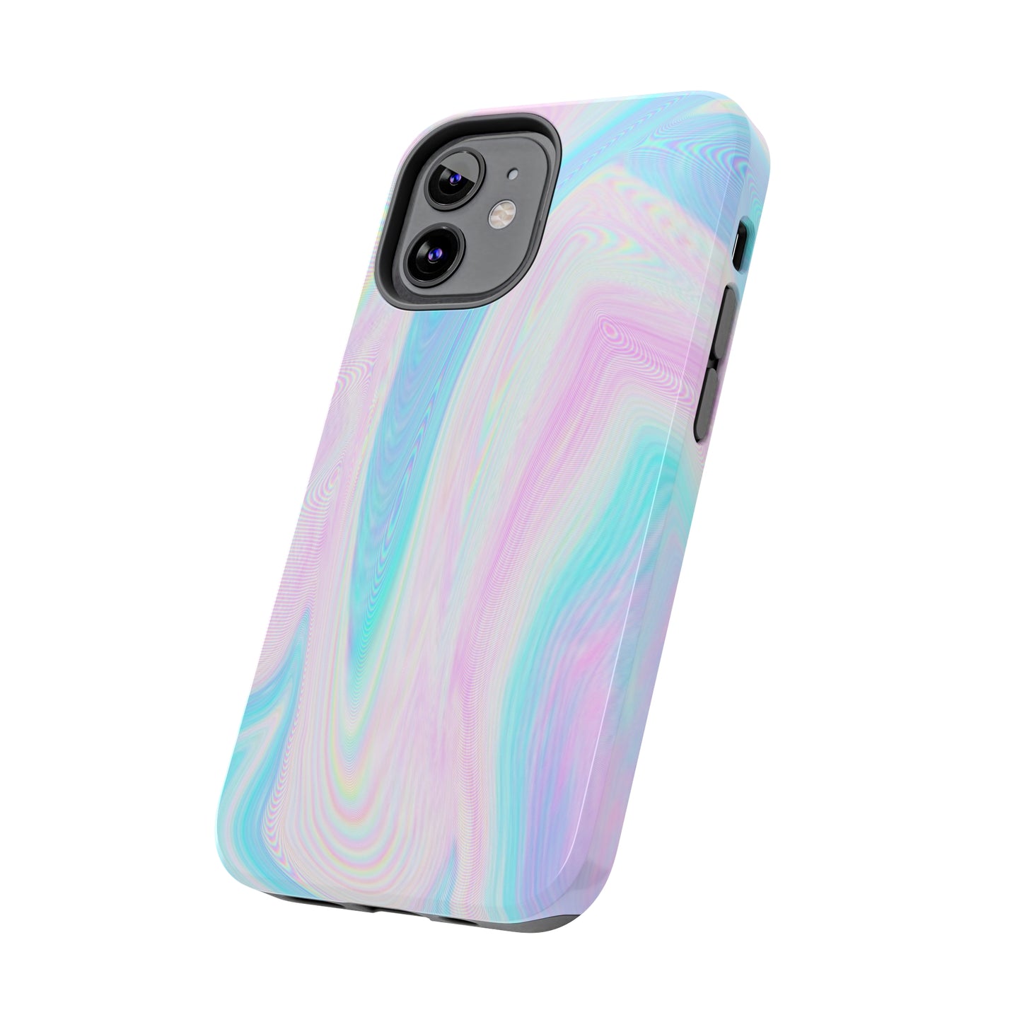 Pink and Blue Wave Design Phone Case- Lightweight, Impact Resistant Cover for iPhone 6, 6s, 12, 13, 14, 15