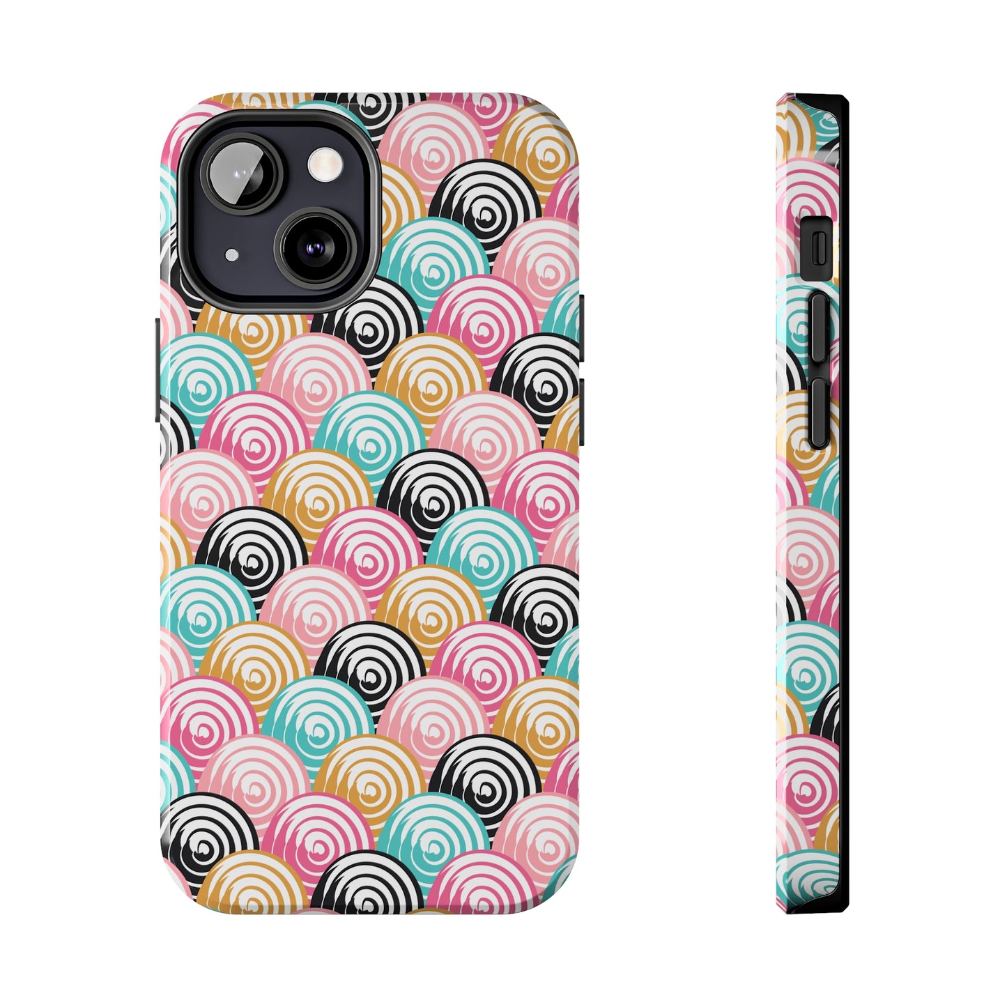 Rainbow Swirls Pattern design Tough Phone Case compatible with a large variety of iphone models