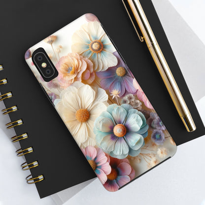 Beautiful Spring Flower Bouquet Digital print Design Tough Phone Case compatible with a large variety of iPhone models, Gift, Phone Case