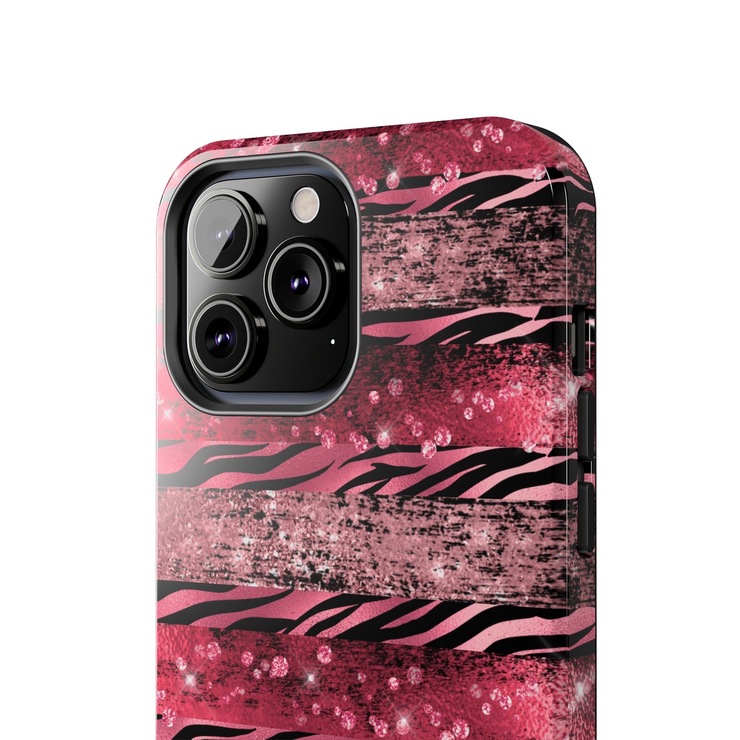 Pink Tiger Design Tough Phone Case compatible with a large variety of phone models, Gift, Phone Case