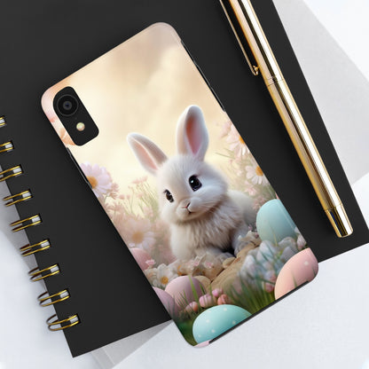 Cute Easter Bunny Pattern Design Tough Phone Case compatible with a large variety of iPhone models, Gift, Phone Case