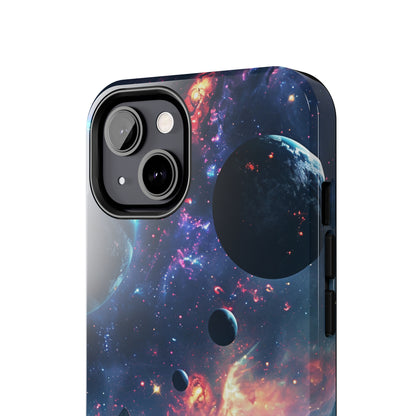 Galaxy Themed Digital print Design Tough Phone Case compatible with a large variety of iPhone models, Gift, Phone Case