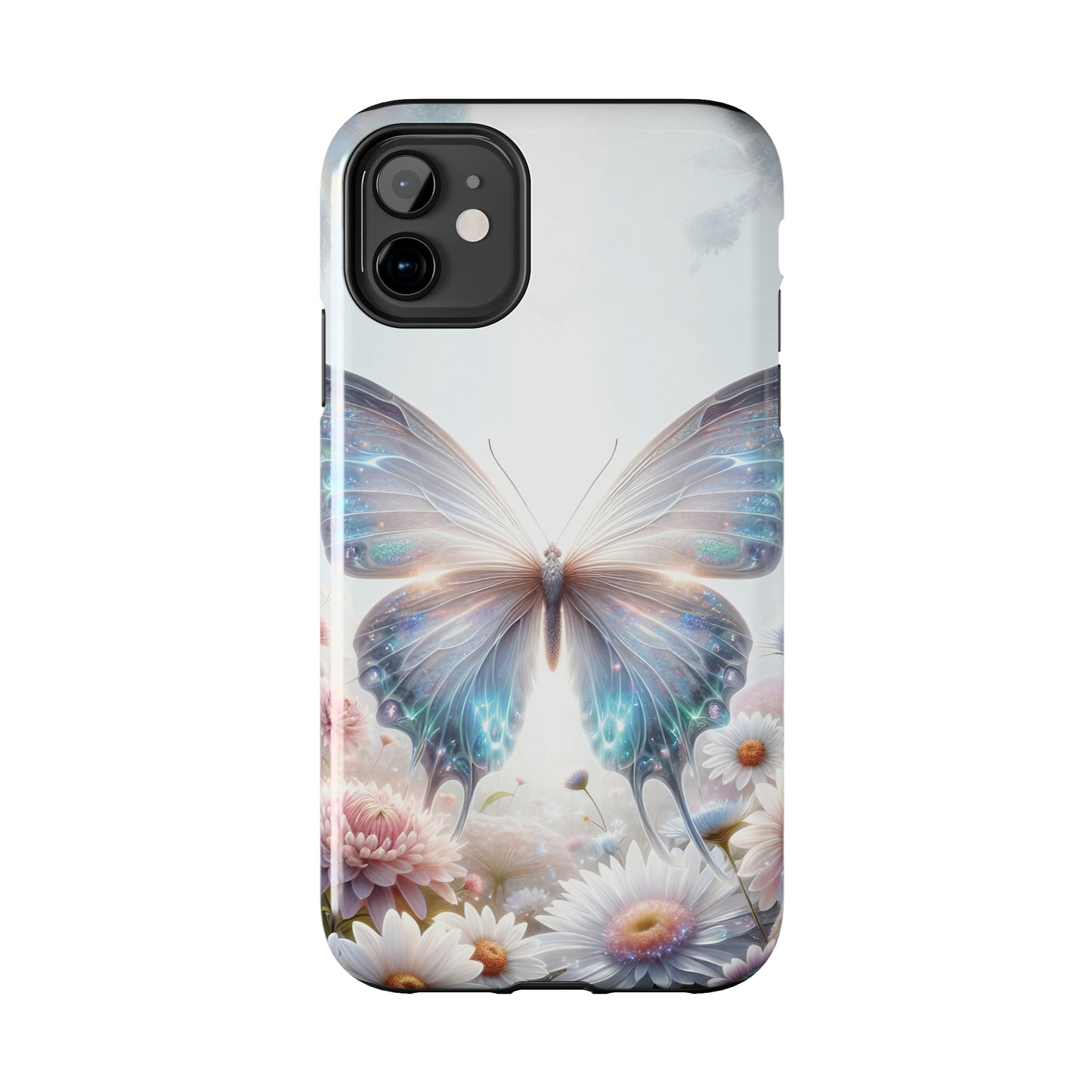 Fantasy Butterfly and Floral design Tough Phone Case compatible with a large variety of iphone models