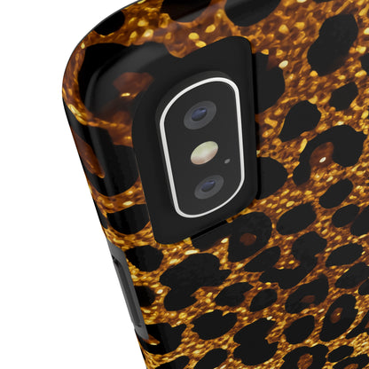 Cheetah Print design Tough Phone Case compatible with a large variety of iPhone models, Birthday Gift, Phone Case