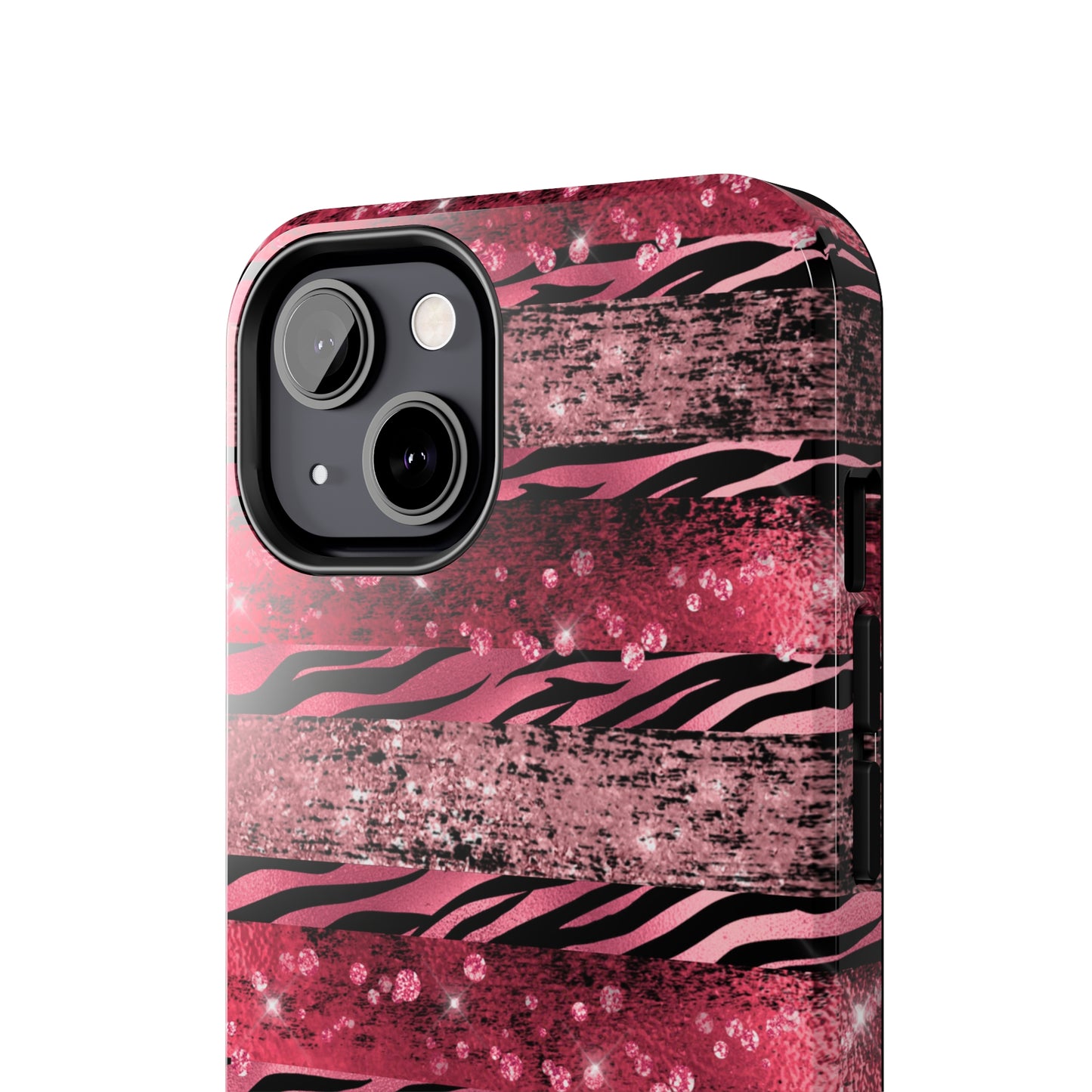 Pink Tiger Design Tough Phone Case compatible with a large variety of phone models, Gift, Phone Case