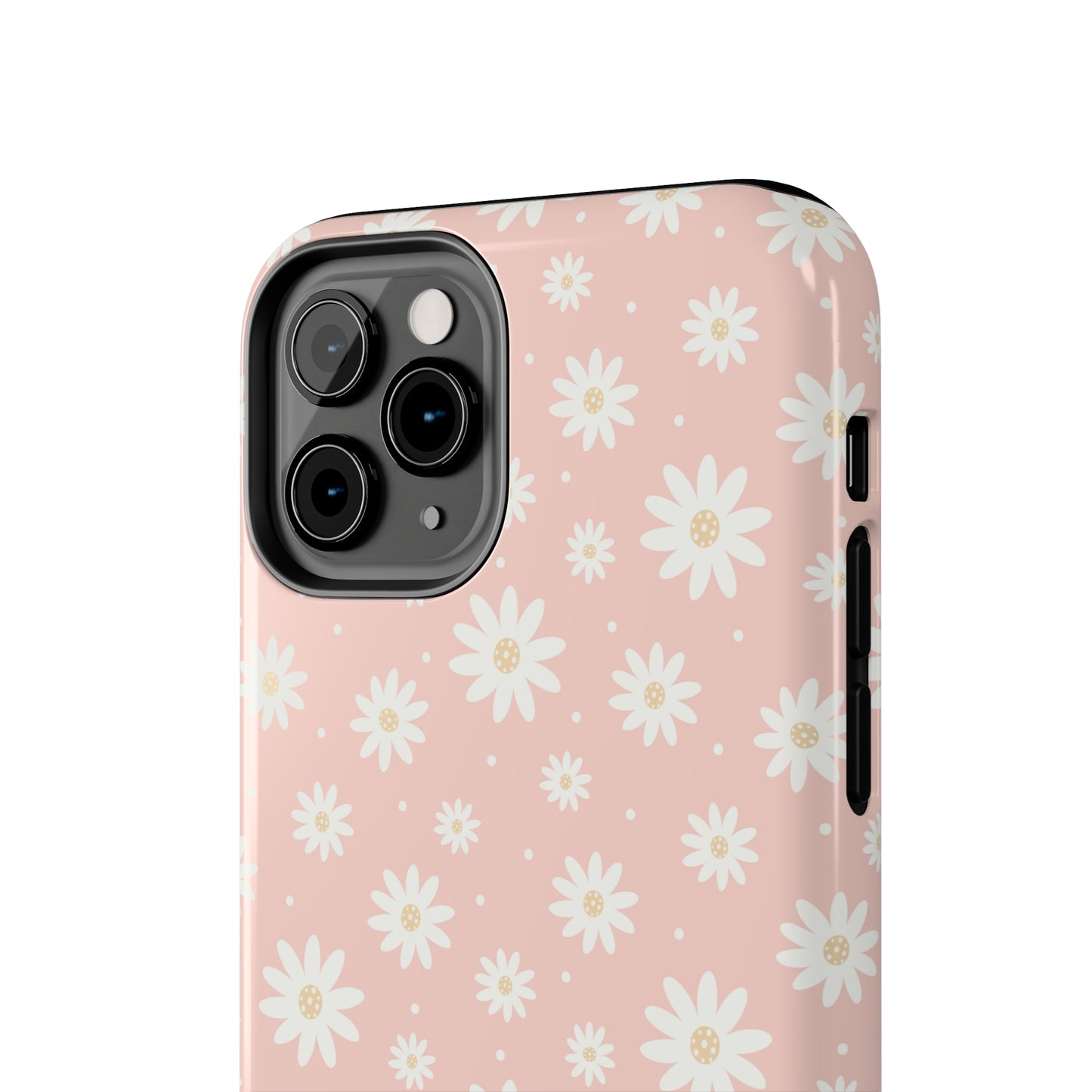 Cute Minimalist Flowers and Polka Dots Digital print Design Tough Phone Case compatible with a large variety of iPhone models, Gift, Phone Case