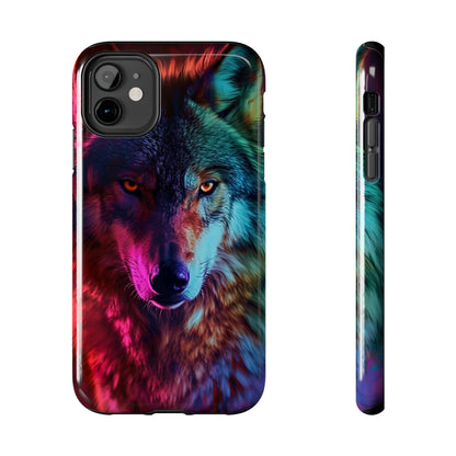 Wolf Digital print Design Tough Phone Case compatible with a large variety of iPhone models, Gift, Phone Case