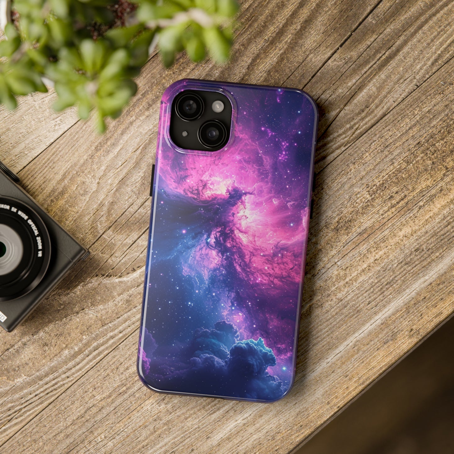 Cosmic Landscape Starry Night Design Phone Case- Lightweight, Impact Resistant Cover for iPhone 6, 6s, 12, 13, 14, 15