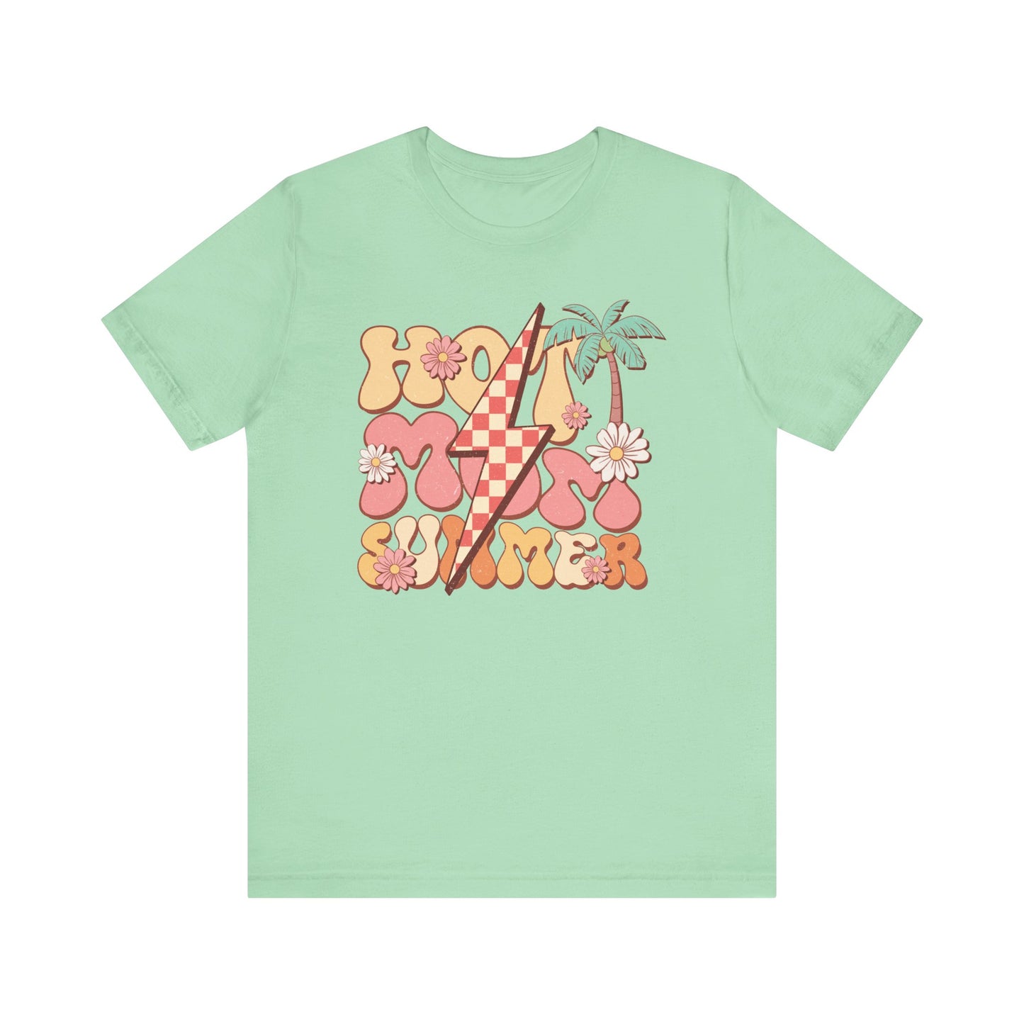 Retro Summer Vibes T-shirt, Aesthetic Vintage Beach Graphic Tee, Unisex Casual Palm Tree Top