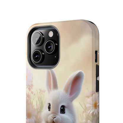 Cute Easter Bunny Pattern Design Tough Phone Case compatible with a large variety of iPhone models, Gift, Phone Case