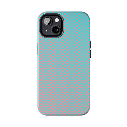 Pink and Blue Ombre Polka Dot Design Tough Phone Case compatible with a large variety of iphone models, Gift, Phone Case