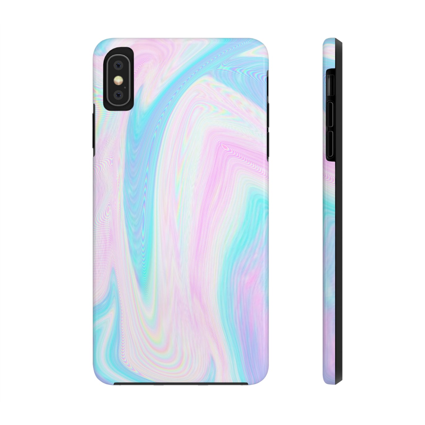 Pink and Blue Wave Design Phone Case- Lightweight, Impact Resistant Cover for iPhone 6, 6s, 12, 13, 14, 15