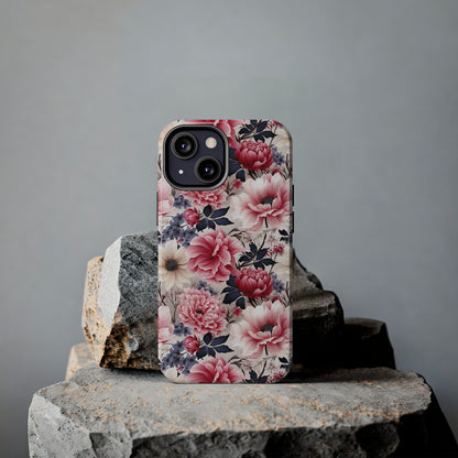 Elegant Blooms Digital print Design Tough Phone Case compatible with a large variety of iPhone models, Gift, Phone Case