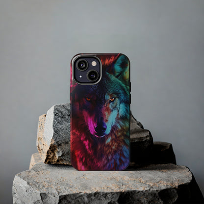 Wolf Digital print Design Tough Phone Case compatible with a large variety of iPhone models, Gift, Phone Case