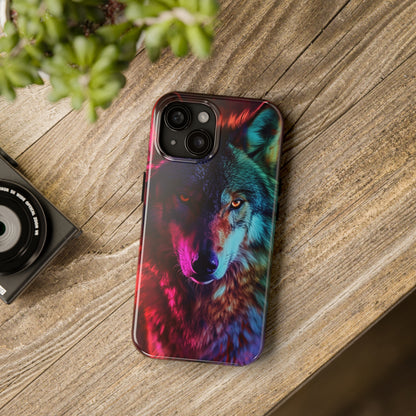 Wolf Digital print Design Tough Phone Case compatible with a large variety of iPhone models, Gift, Phone Case