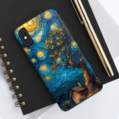 Yellow Dreamy Artistic Sky Design Tough Phone Case