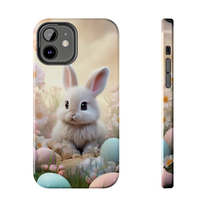 Cute Easter Bunny Pattern Design Tough Phone Case compatible with a large variety of iPhone models, Gift, Phone Case