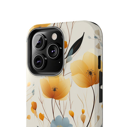 Wildflowers Muted Tones Digital print Design Tough Phone Case compatible with a large variety of iPhone models, Gift, Phone Case