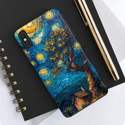 Yellow Dreamy Artistic Sky Design Tough Phone Case