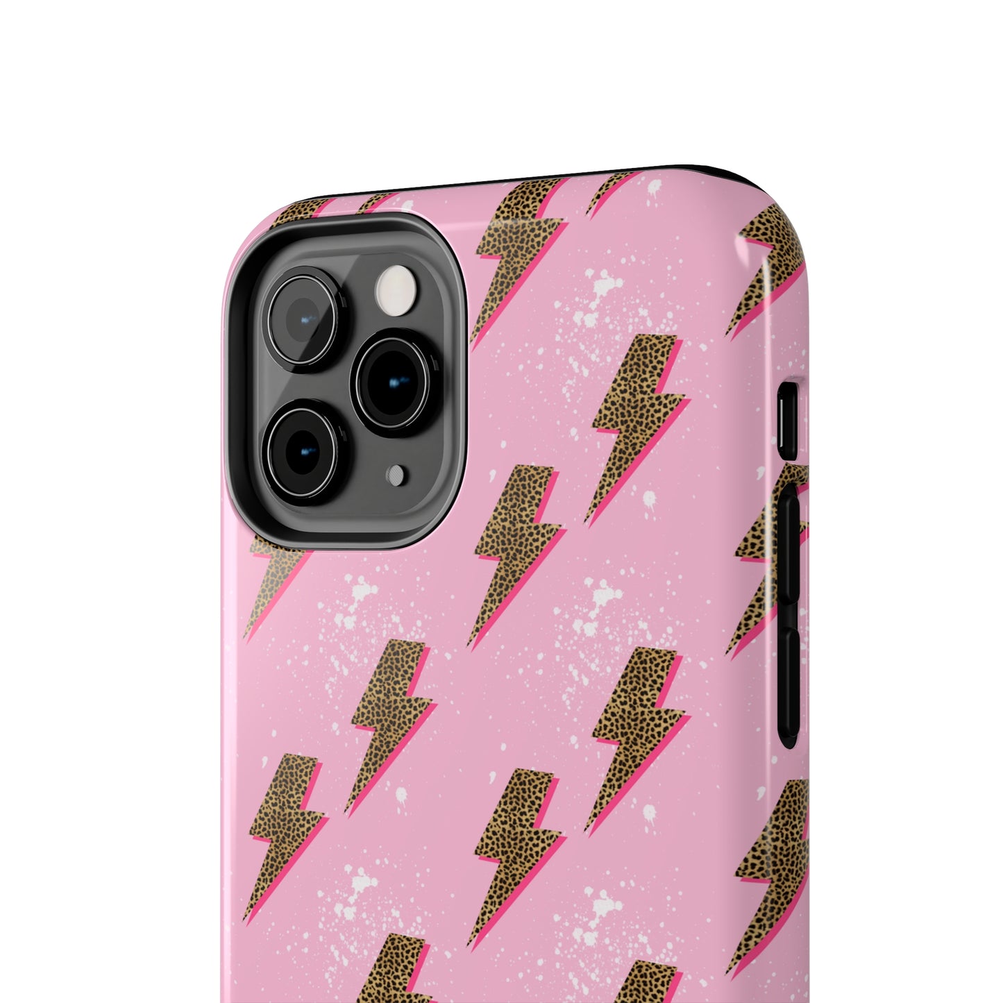 Cheetah Print Lightning Bolts Design Phone Case- Lightweight, Impact Resistant Cover for iPhone 6, 6s, 12, 13, 14, 15