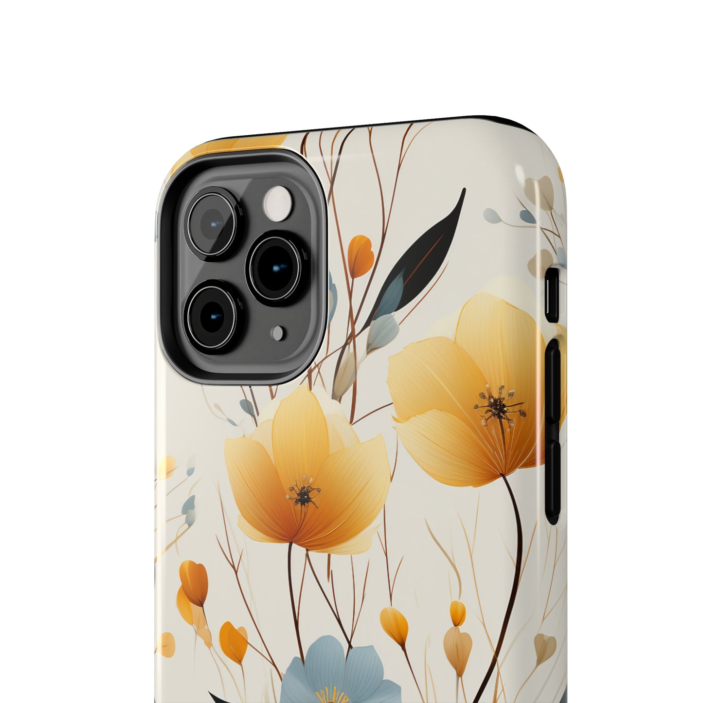 Wildflowers Muted Tones Digital print Design Tough Phone Case compatible with a large variety of iPhone models, Gift, Phone Case