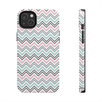 Pastel Chevron print design Tough Phone Case compatible with a large variety of iphone models