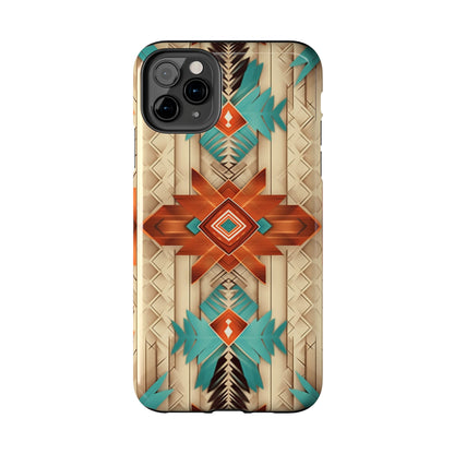 Beautiful Native American Pattern Design Tough Phone Case compatible with a large variety of iPhone models, Gift, Phone Case