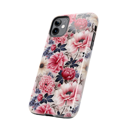 Elegant Blooms Digital print Design Tough Phone Case compatible with a large variety of iPhone models, Gift, Phone Case