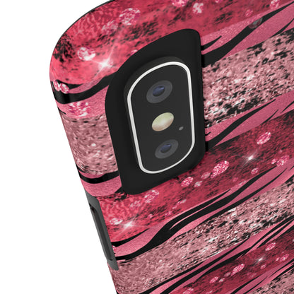 Pink Tiger Design Tough Phone Case compatible with a large variety of phone models, Gift, Phone Case