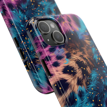 Multicolor unique leopard Pattern Design Tough Phone Case compatible with a large variety of iPhone models, Gift, Phone Case