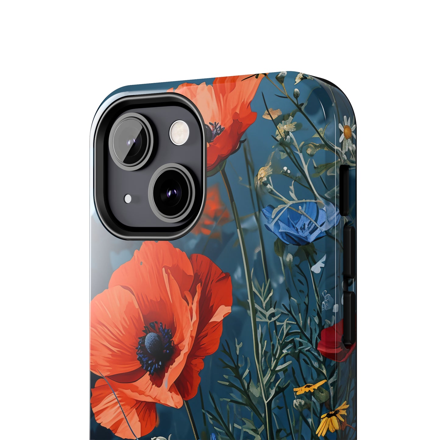 Wildflowers Vibrant Tones Digital print Design Tough Phone Case compatible with a large variety of iPhone models, Gift, Phone Case