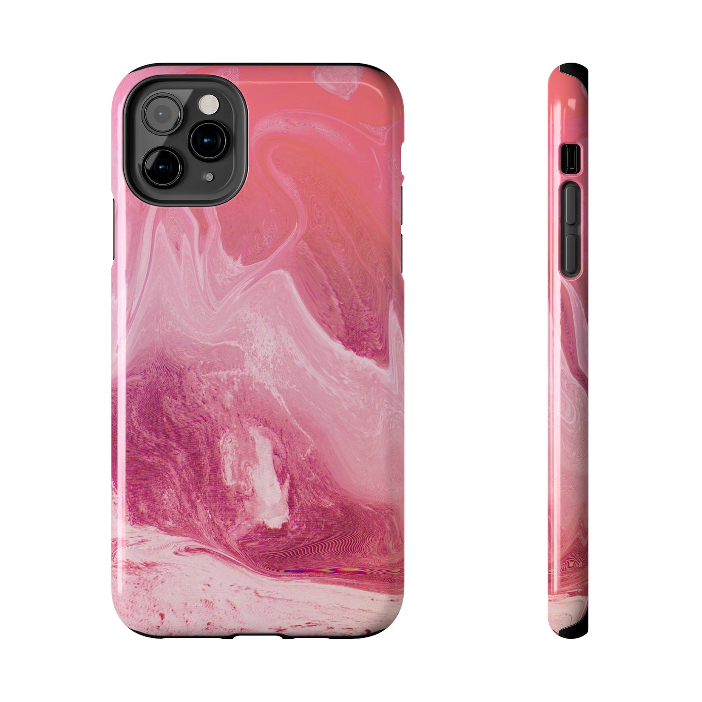 Pink Marble Design Tough Phone Case compatible with a large variety of iphone models, Gift, Phone Case