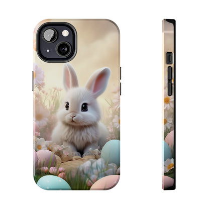 Cute Easter Bunny Pattern Design Tough Phone Case compatible with a large variety of iPhone models, Gift, Phone Case