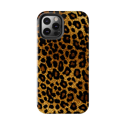 Cheetah Print design Tough Phone Case compatible with a large variety of iPhone models, Birthday Gift, Phone Case