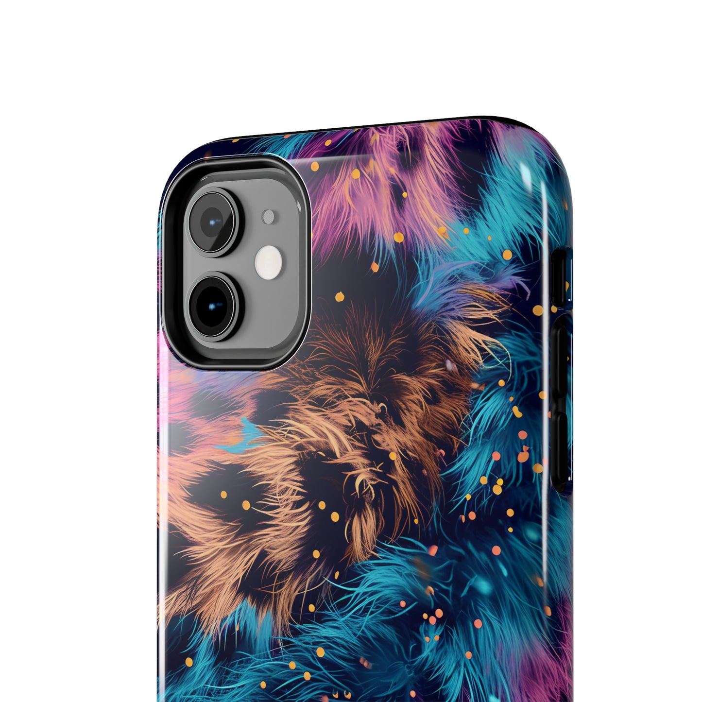 Multicolor unique leopard Pattern Design Tough Phone Case compatible with a large variety of iPhone models, Gift, Phone Case