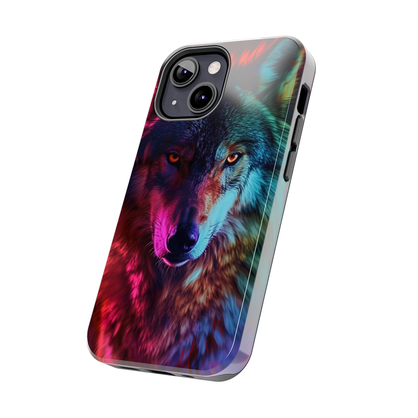 Wolf Digital print Design Tough Phone Case compatible with a large variety of iPhone models, Gift, Phone Case