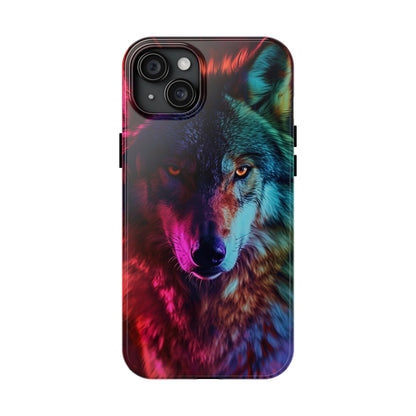 Wolf Digital print Design Tough Phone Case compatible with a large variety of iPhone models, Gift, Phone Case