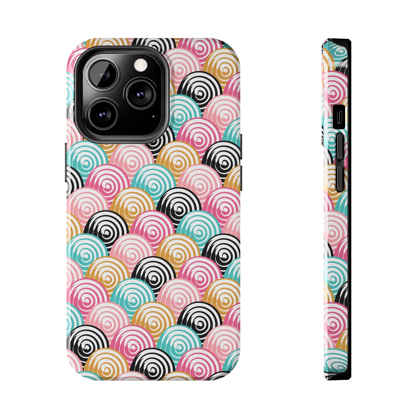 Rainbow Swirls Pattern design Tough Phone Case compatible with a large variety of iphone models