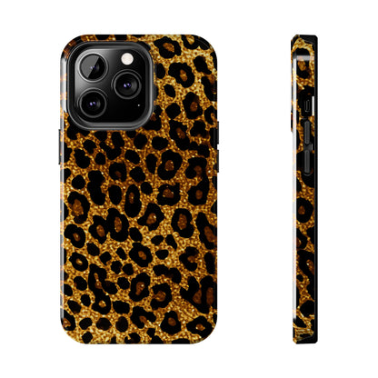 Cheetah Print design Tough Phone Case compatible with a large variety of iPhone models, Birthday Gift, Phone Case