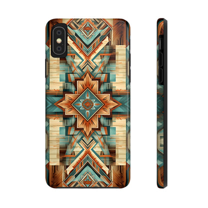 Native American Pattern Design Tough Phone Case compatible with a large variety of iPhone models, Gift, Phone Case