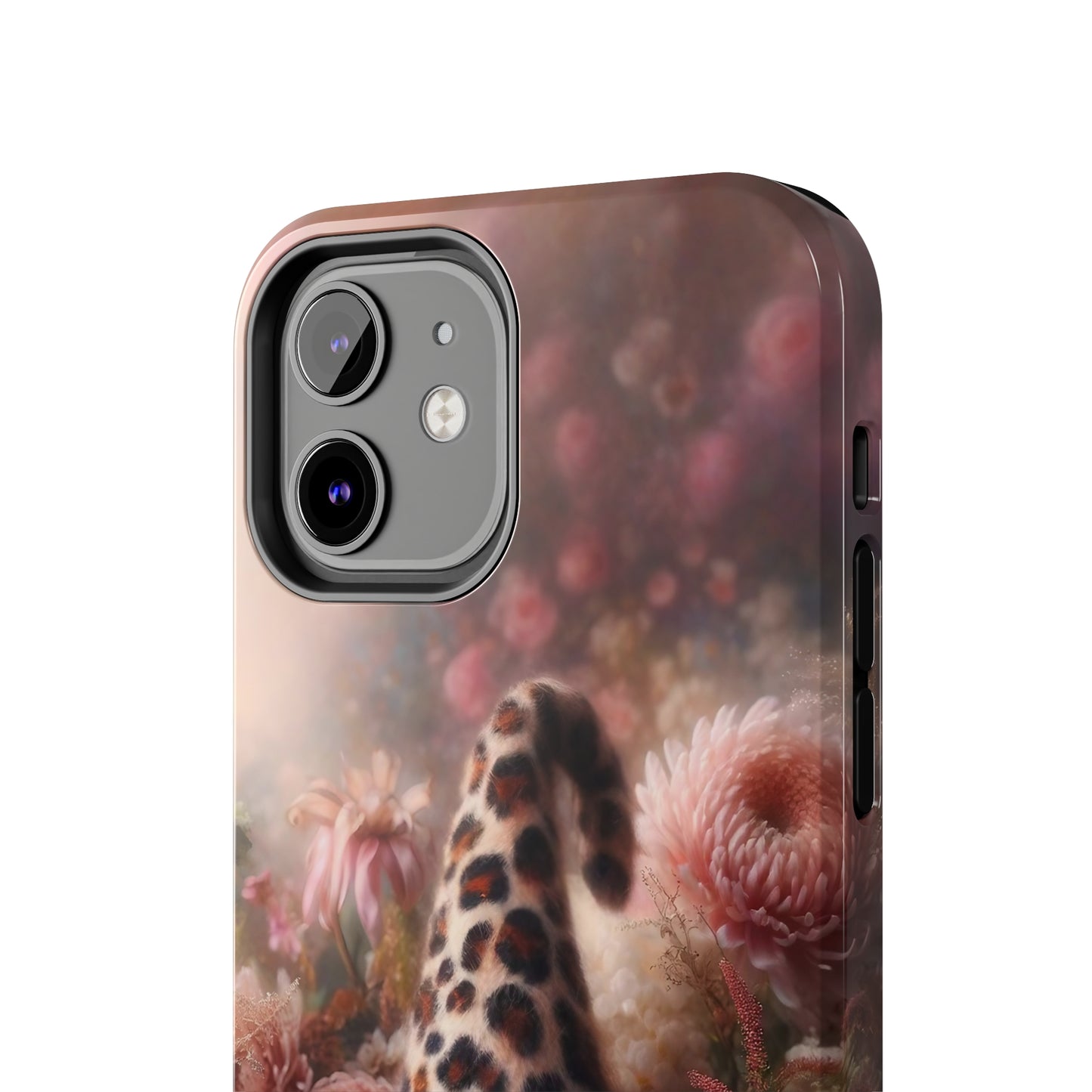 Leopard Print Fantasy Gnome Design Phone Case- Lightweight, Impact Resistant Cover for iPhone 6, 6s, 12, 13, 14, 15