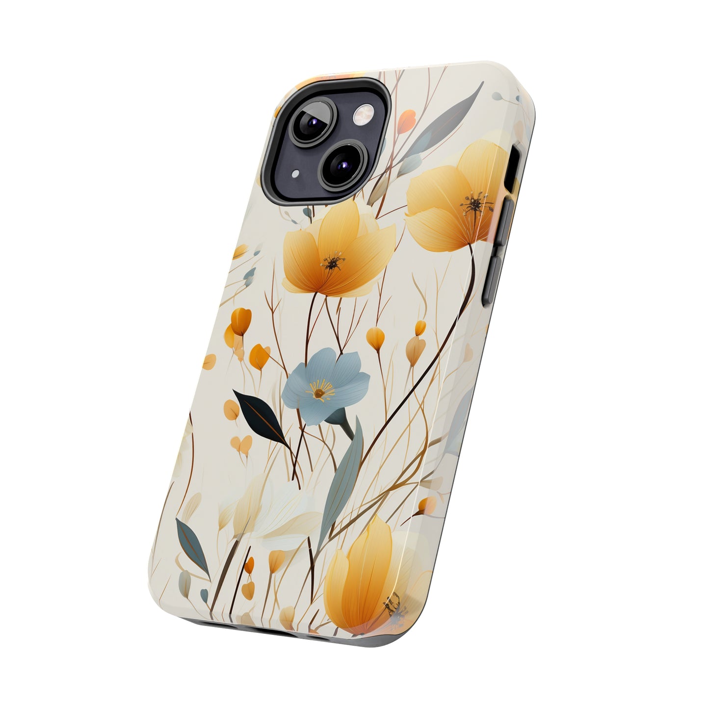 Wildflowers Muted Tones Digital print Design Tough Phone Case compatible with a large variety of iPhone models, Gift, Phone Case