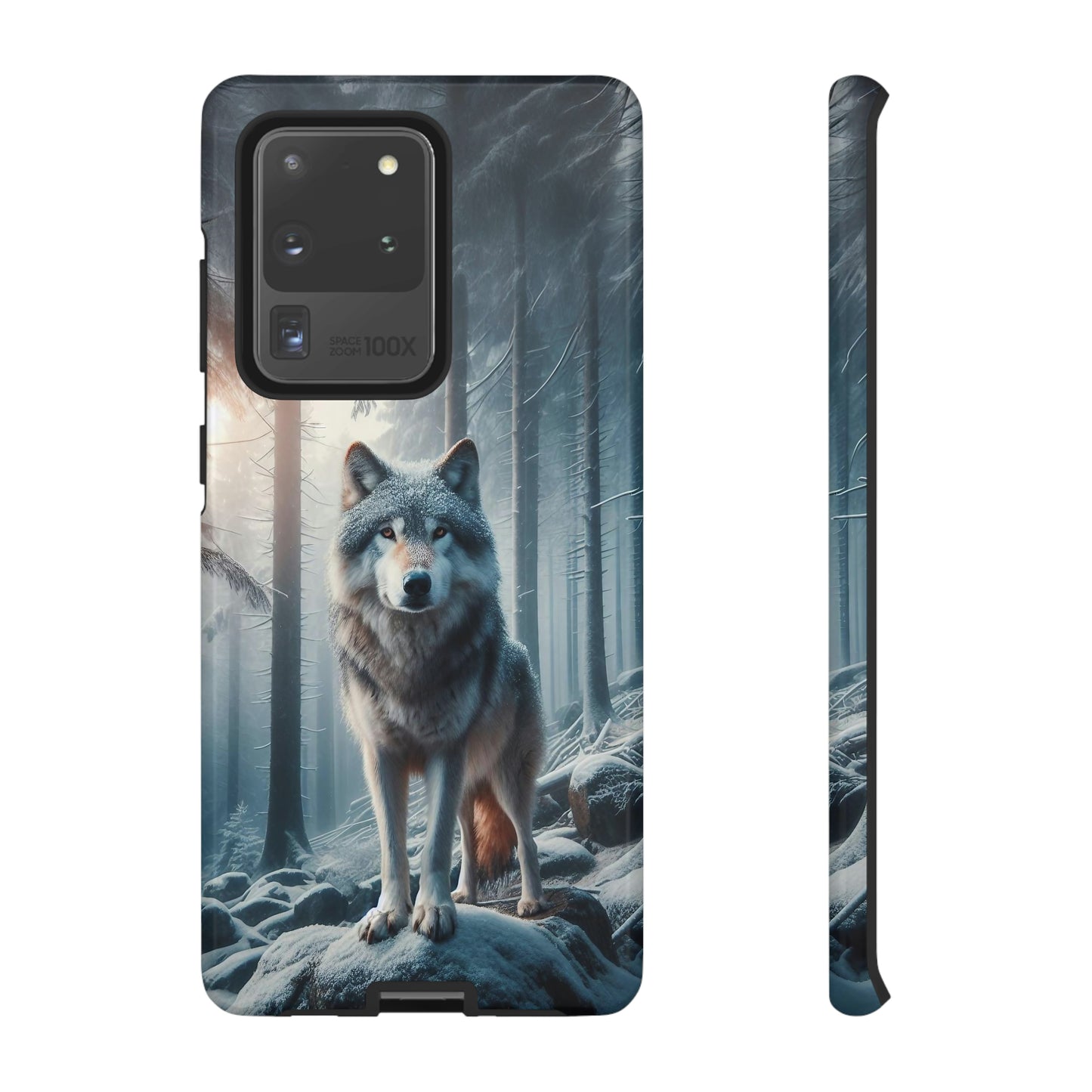 Majestic Wolf print design Tough Phone Case compatible with a large variety of Samsung models
