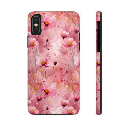 Pastel Grunge Floral pattern iPhone Case, Aesthetic Phone Cover, Artsy Floral Design, Protective Phone Cover compatible with a large variety of iPhone models, Phone Case, Gift