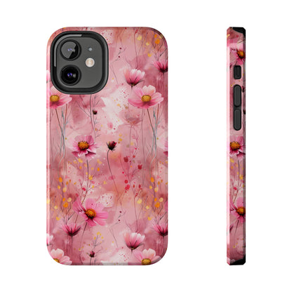 Pastel Grunge Floral pattern iPhone Case, Aesthetic Phone Cover, Artsy Floral Design, Protective Phone Cover compatible with a large variety of iPhone models, Phone Case, Gift