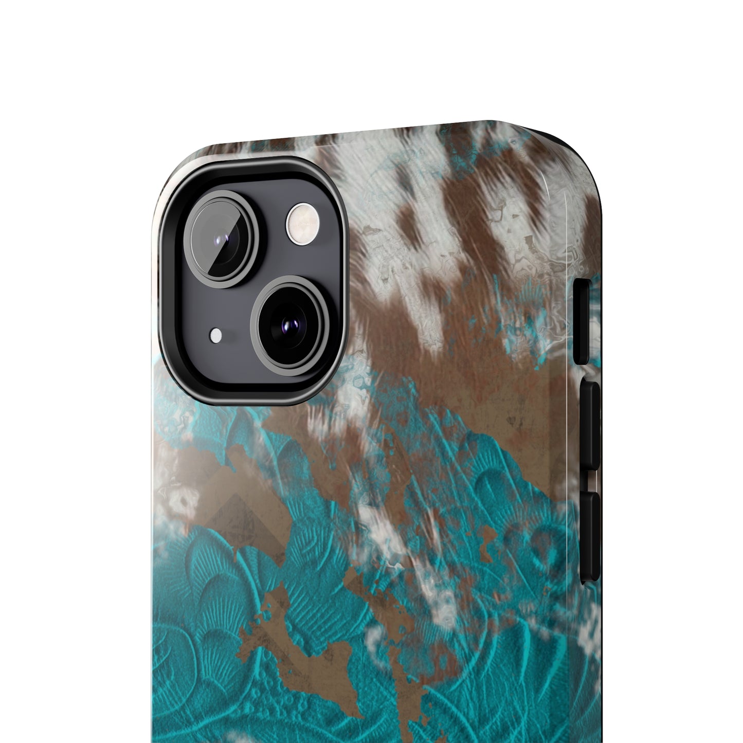 Western Cow Print Design  Phone Case- Lightweight, Impact Resistant Cover for iPhone 6, 6s, 12, 13, 14, 15