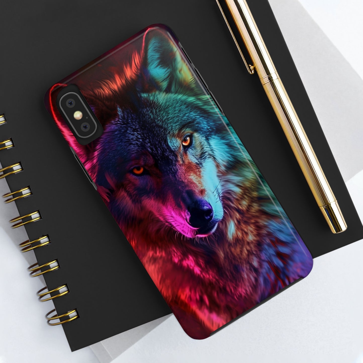 Wolf Digital print Design Tough Phone Case compatible with a large variety of iPhone models, Gift, Phone Case